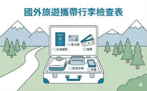 國外旅遊攜帶行李檢查表